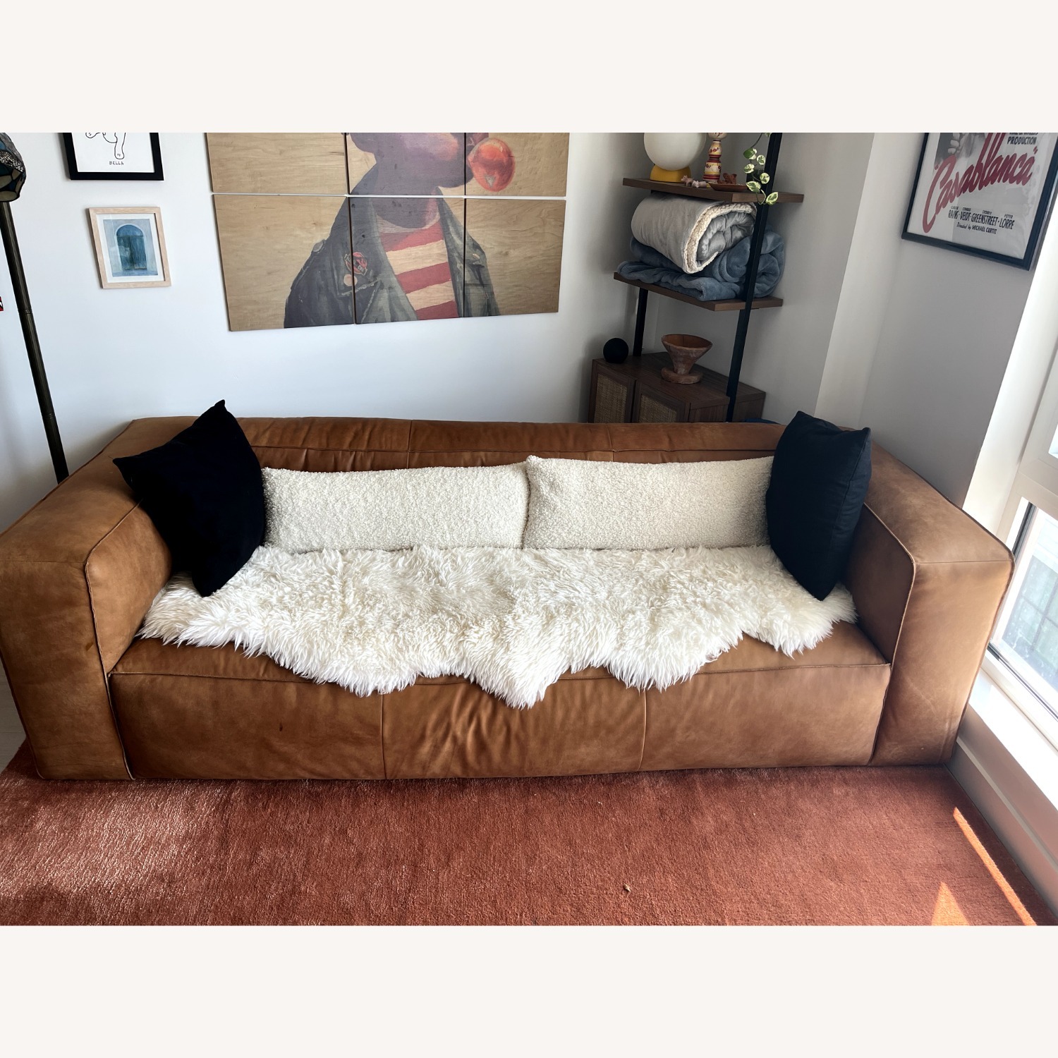 Article Cigar Rawhide Sofa - image-1