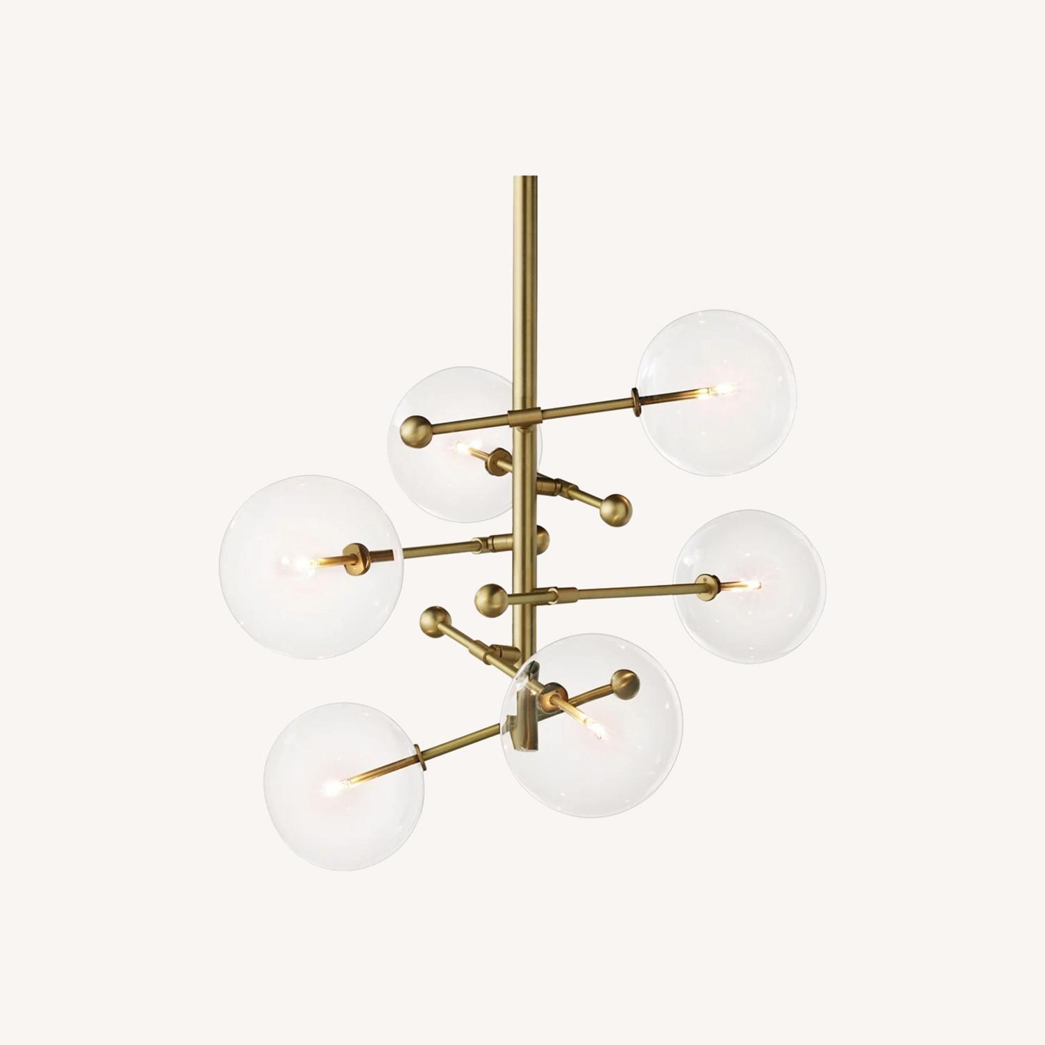 RH Glass Globe Mobile Round Chandelier - image-0