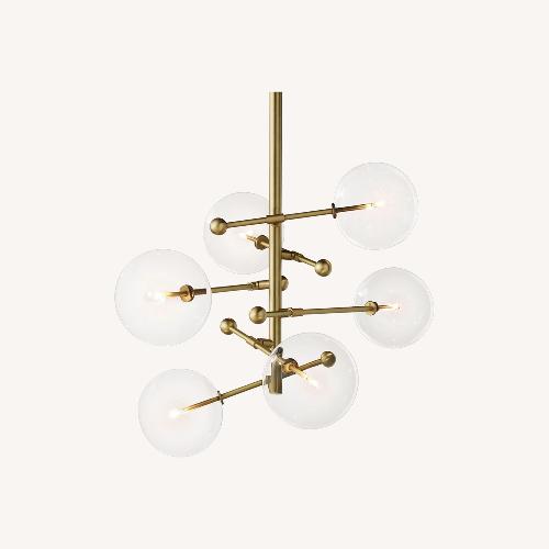 Used RH Glass Globe Mobile Round Chandelier for sale on AptDeco
