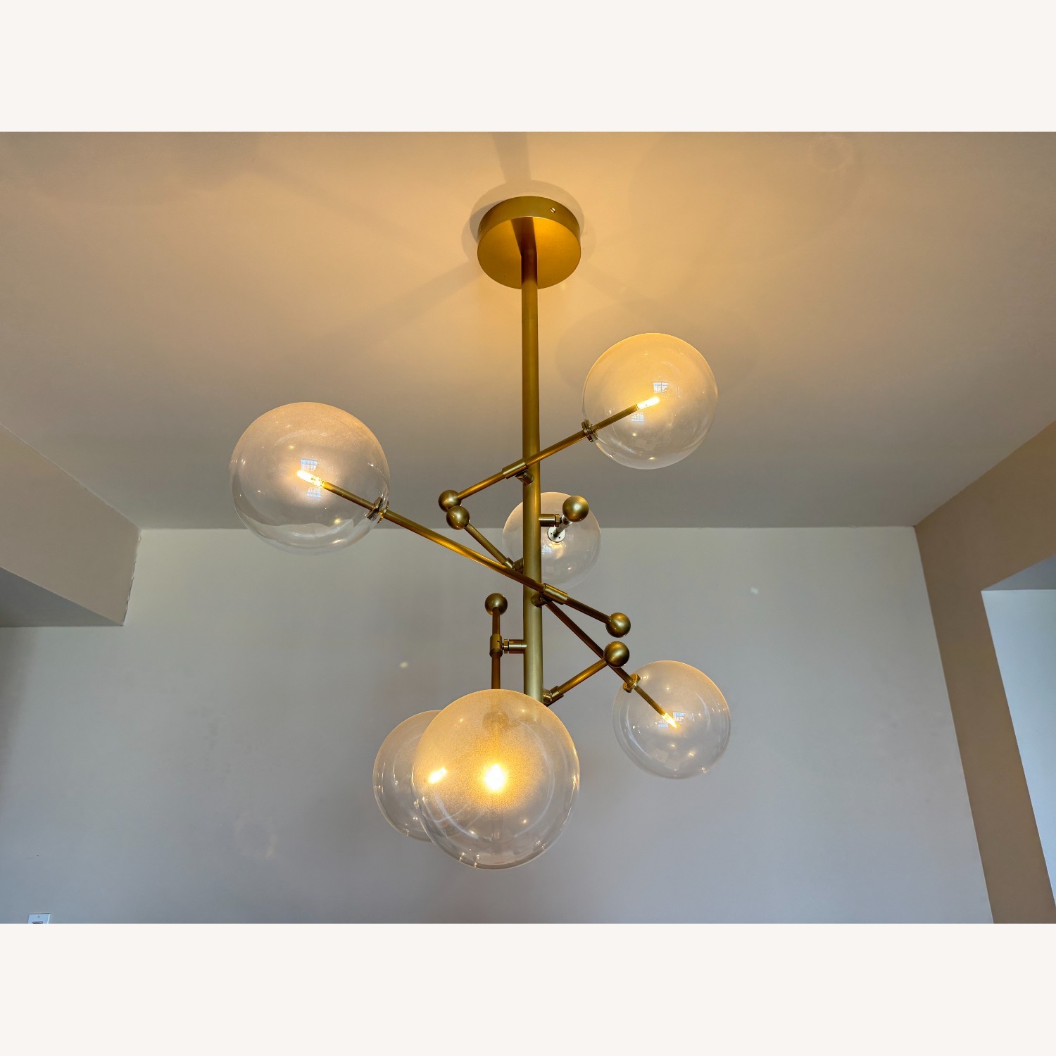 RH Glass Globe Mobile Round Chandelier - image-3