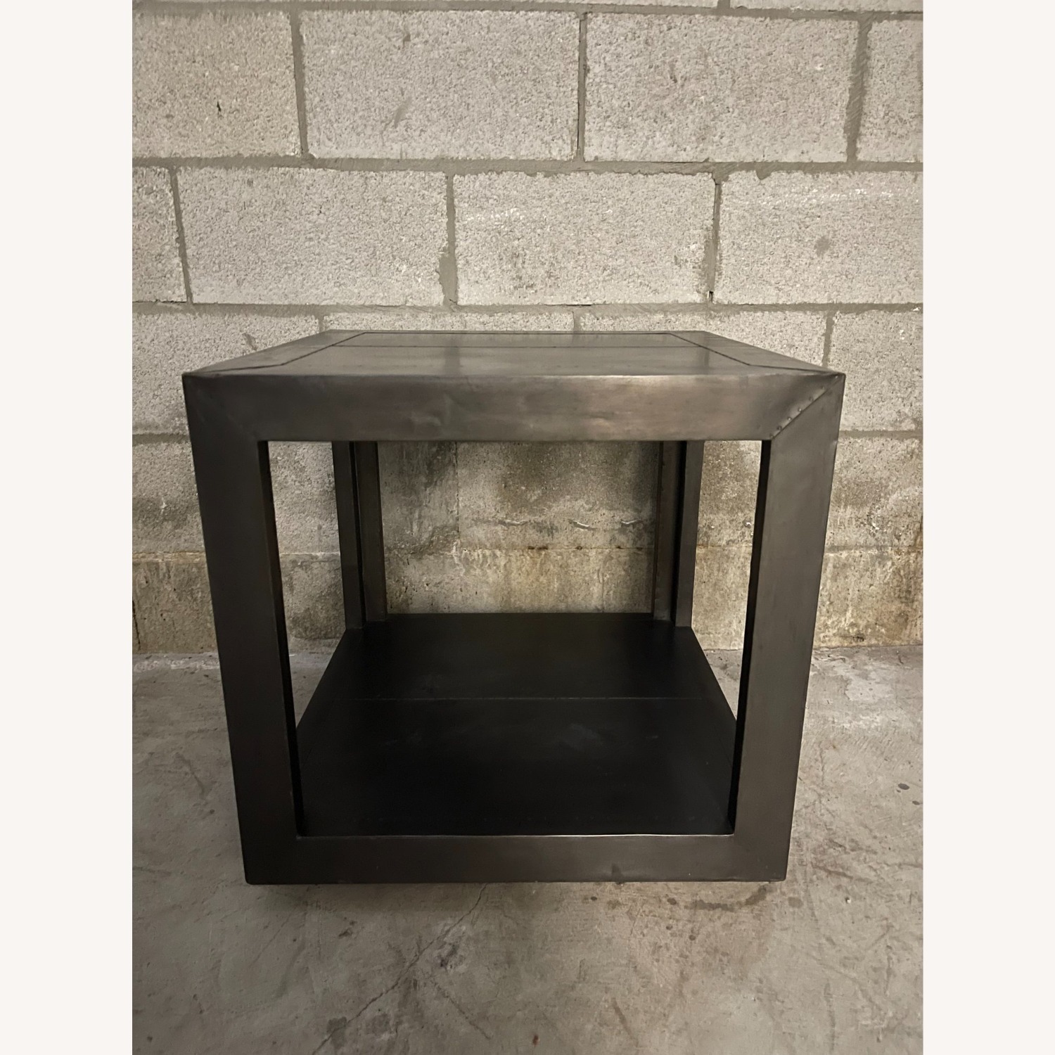 Restoration Hardware La Salle Metal Wrapped Side Tables - Set of Two - image-2