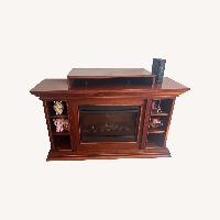 Electric Fireplace Cherry Wood Finish