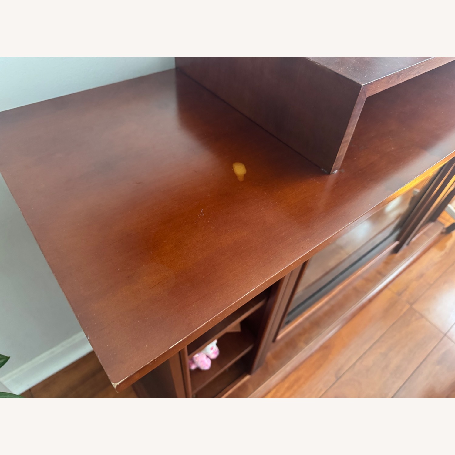 Electric Fireplace Cherry Wood Finish  - image-2