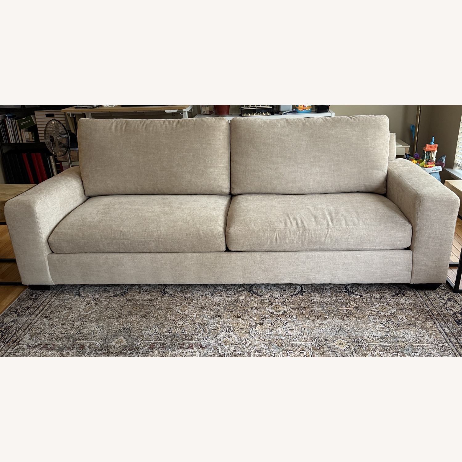 Pottery Barn Big Sur Heather Tweed Sofa - image-4