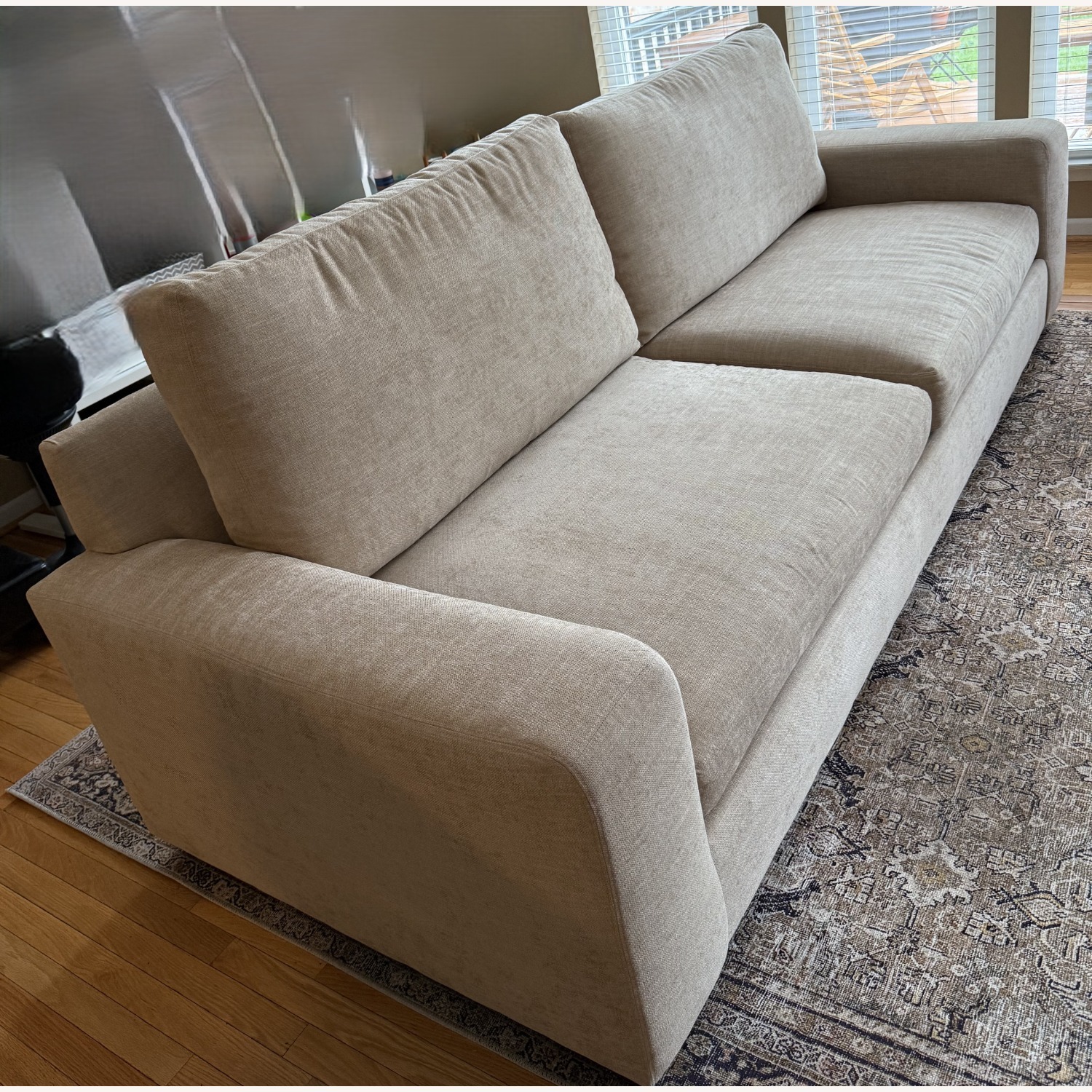 Pottery Barn Big Sur Heather Tweed Sofa - image-2