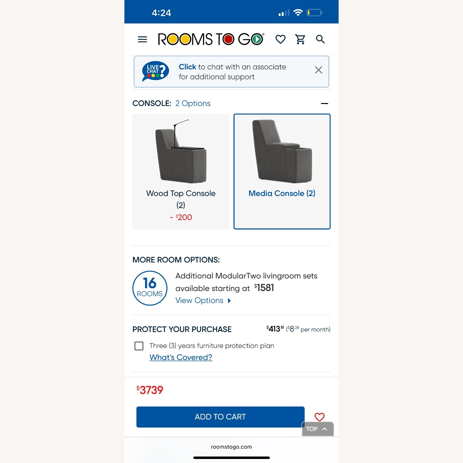 Charcoal 7 Pc Dual Power Reclining Modular - image-11