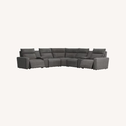 Used Charcoal 7 Pc Dual Power Reclining Modular for sale on AptDeco