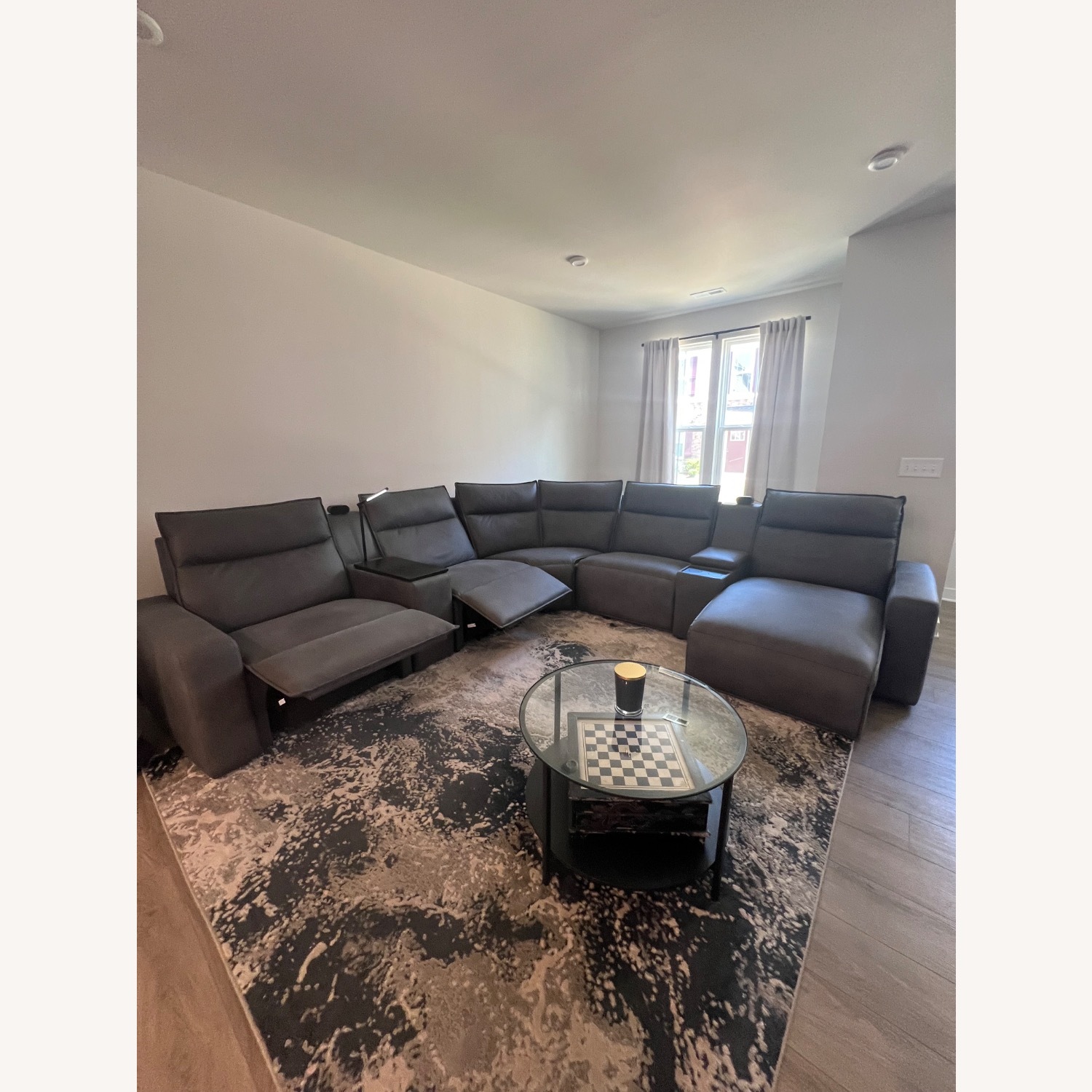 Charcoal 7 Pc Dual Power Reclining Modular - image-2