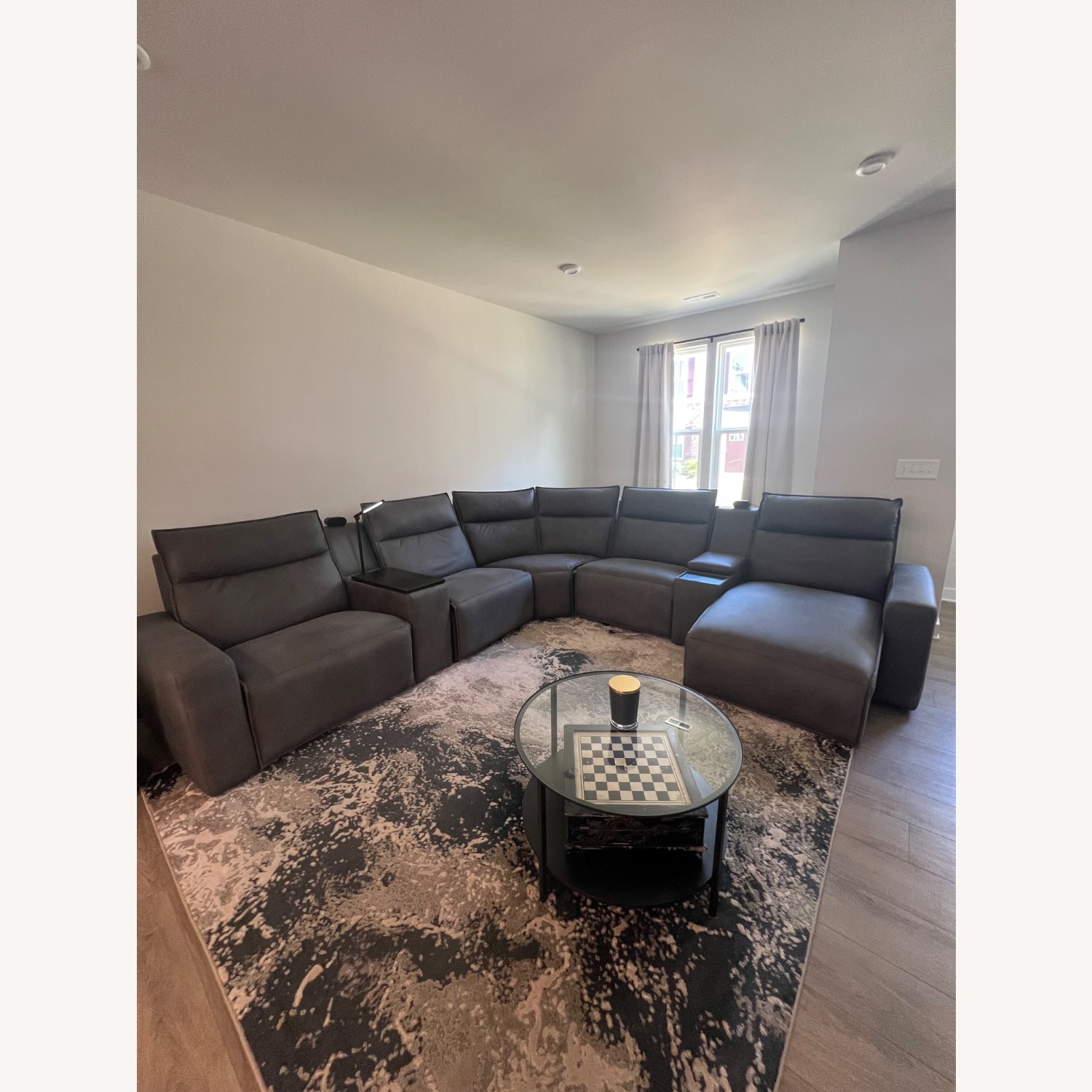 Charcoal 7 Pc Dual Power Reclining Modular - image-1