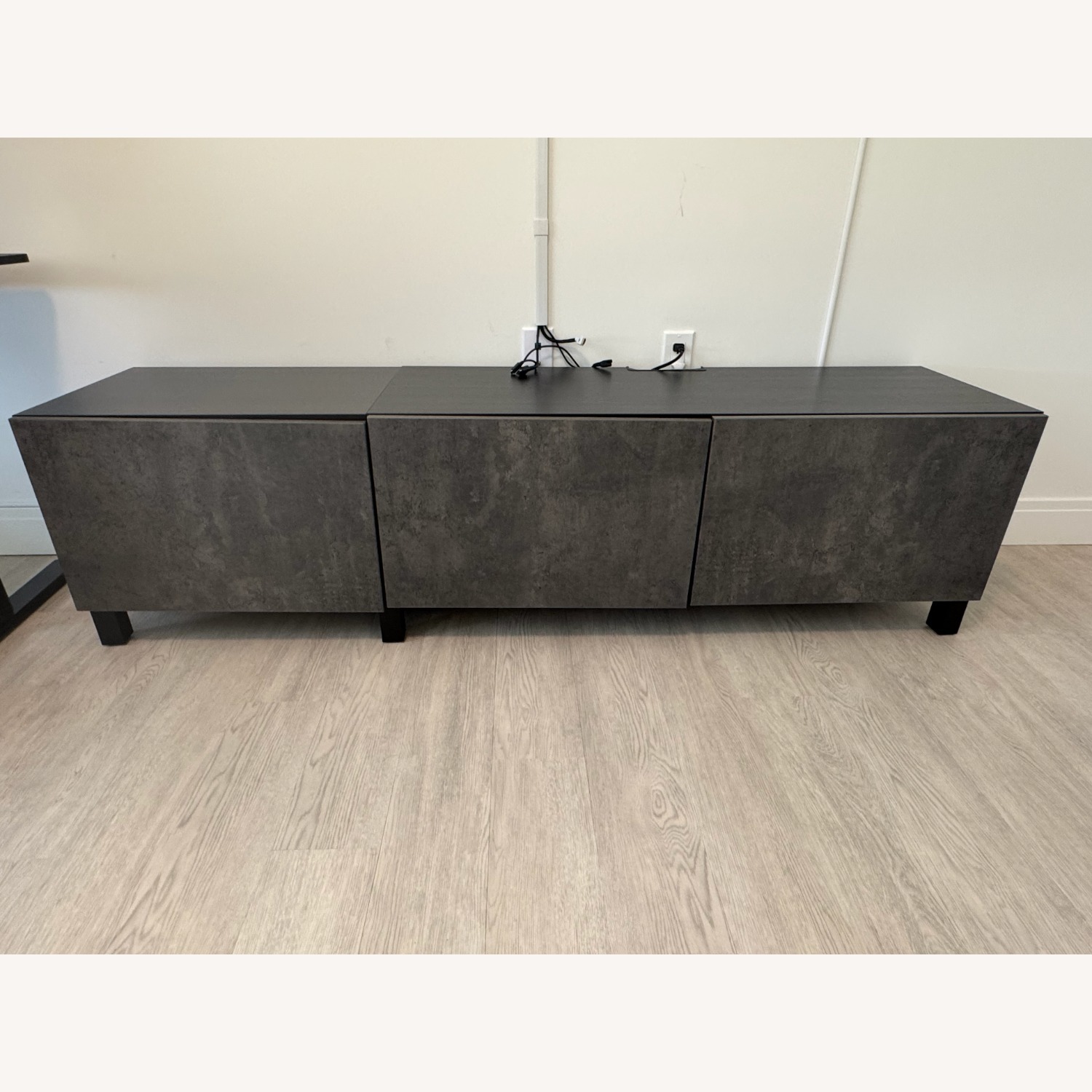 Modern Dark Gray Media Console / Sideboard - image-2