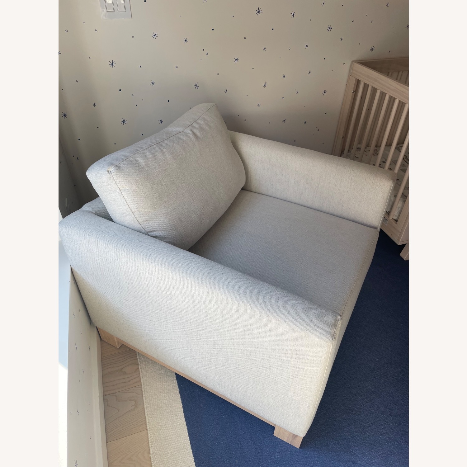 Crate & Barrel Gather Wood Base 38" Chair - image-3