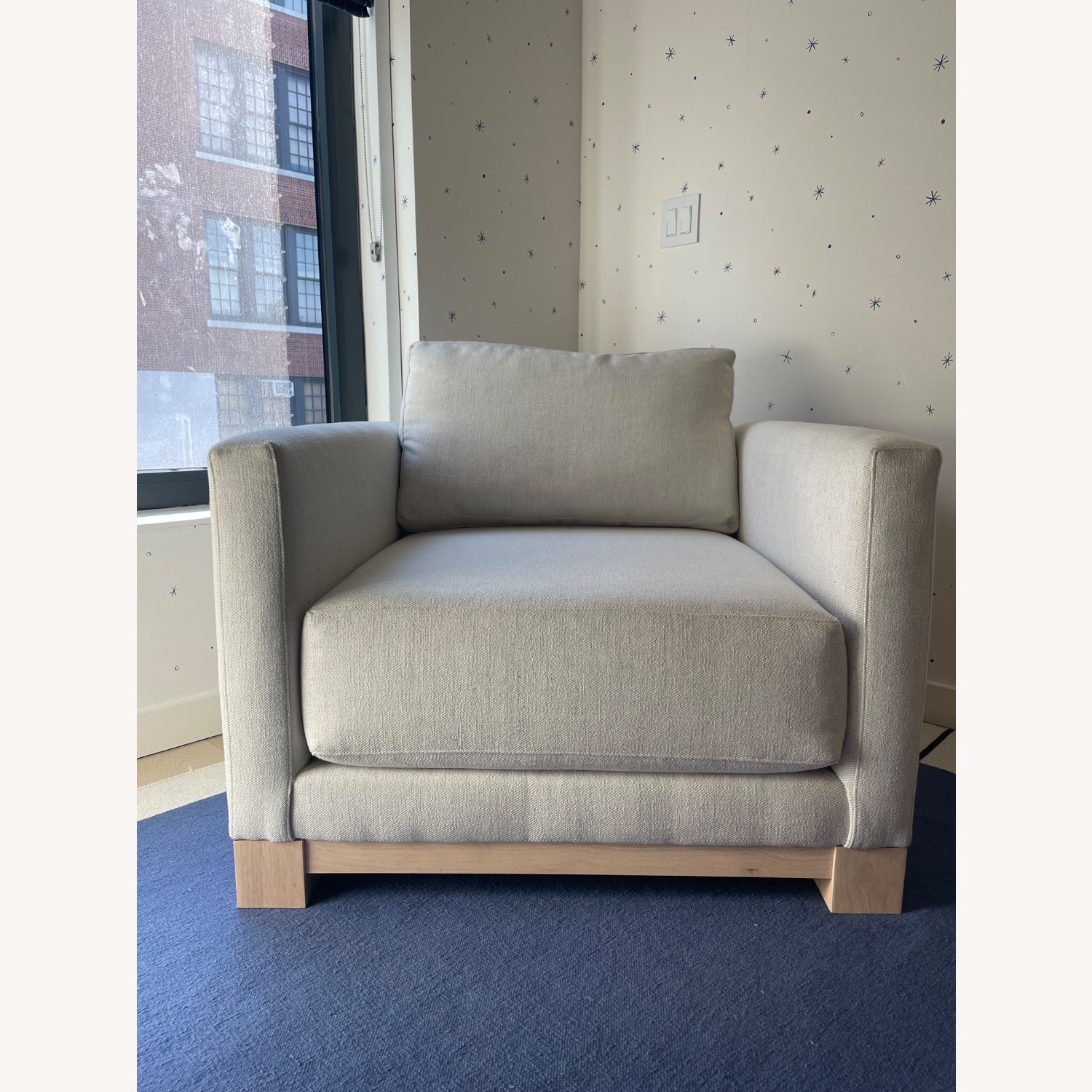 Crate & Barrel Gather Wood Base 38" Chair - image-1