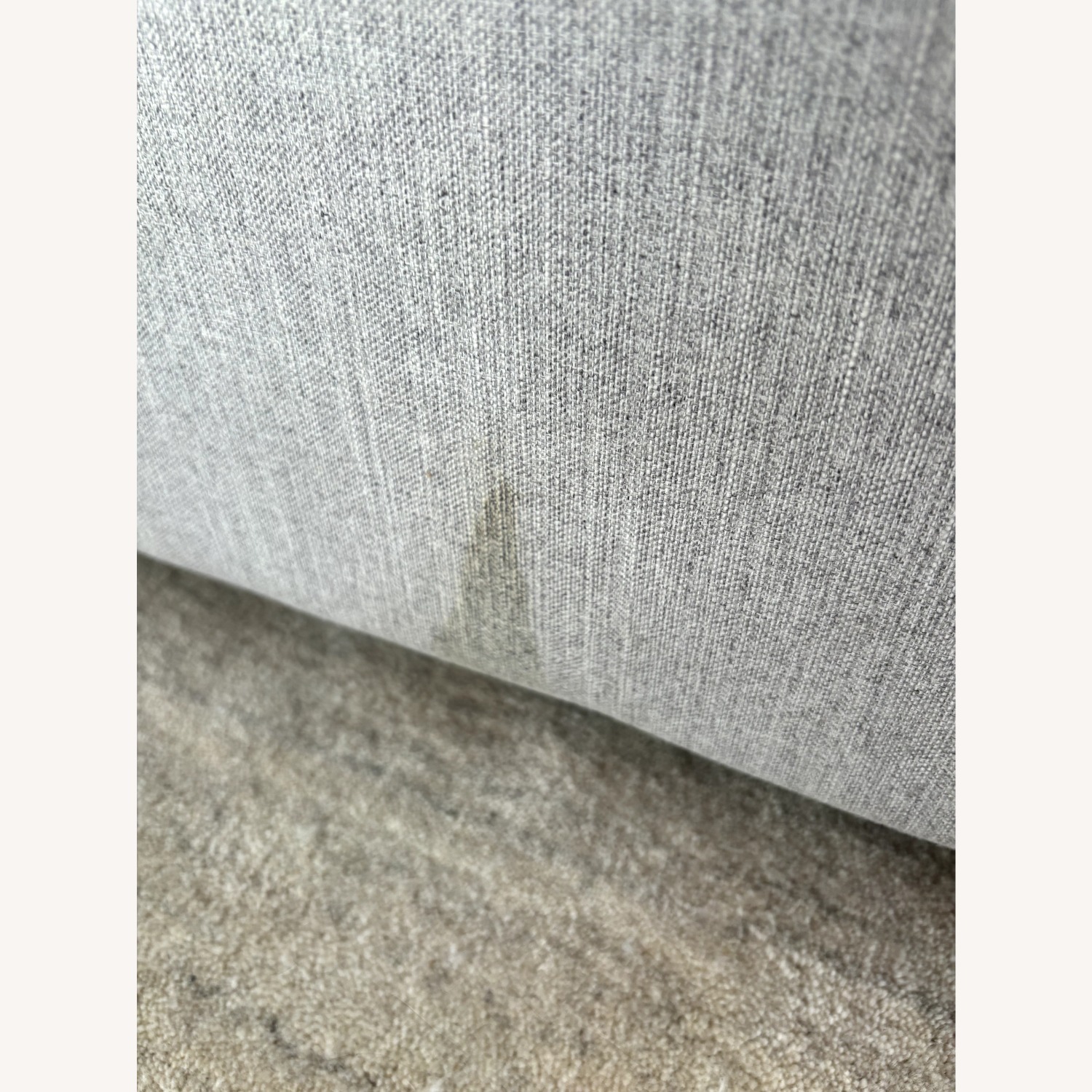 Albany Park Performance Linen Gray Sofa - image-2