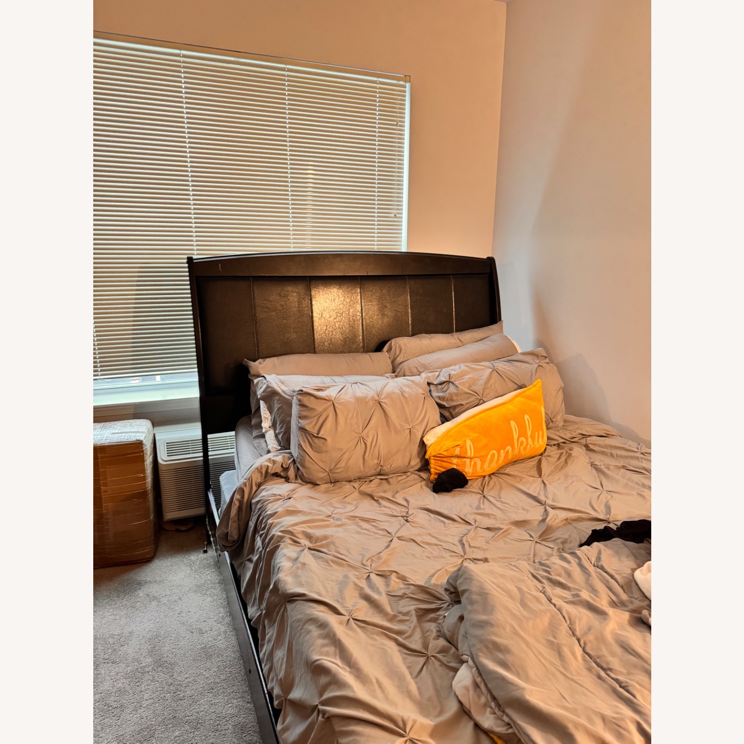 Black Queen Size Bed - image-1