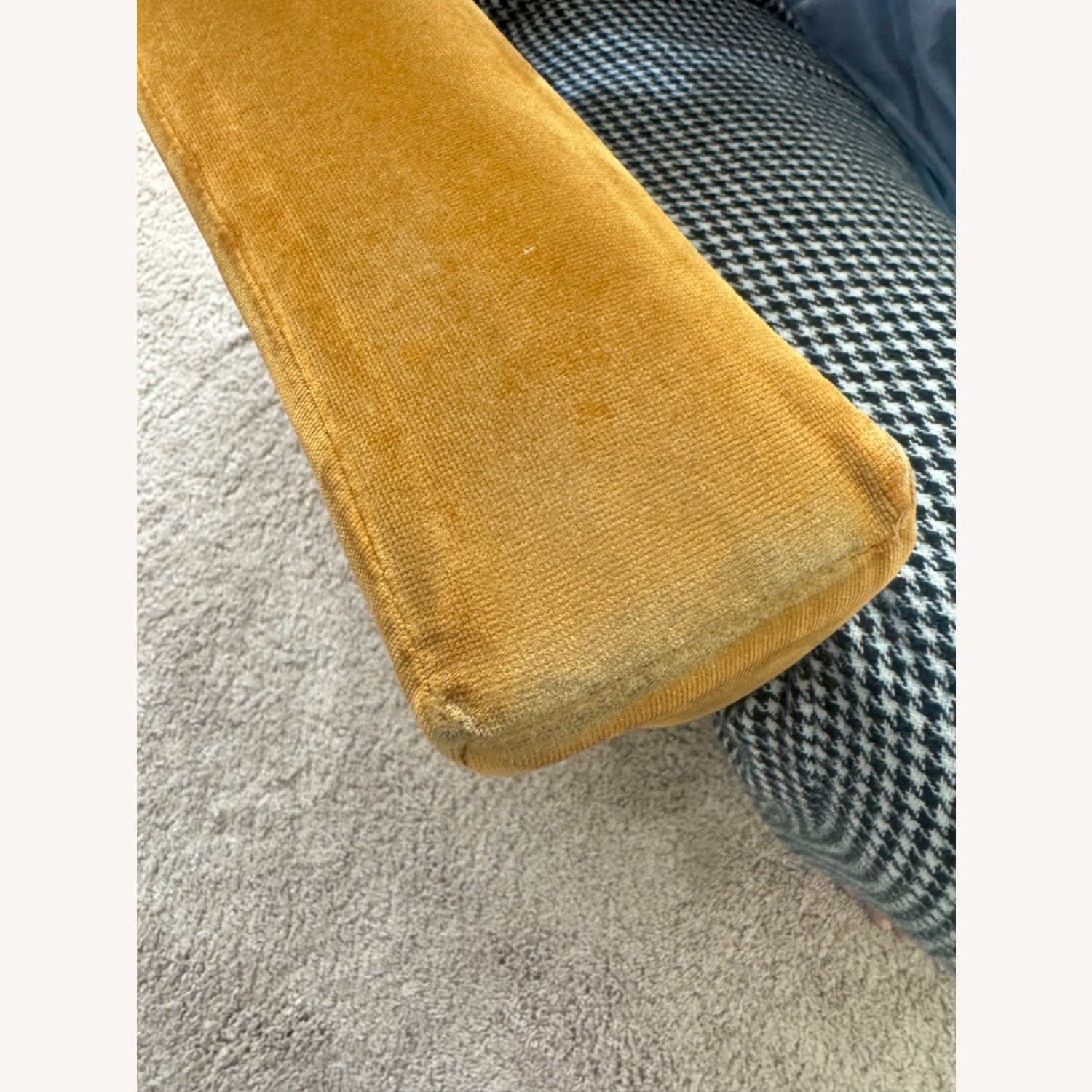 West Elm Carlo Chair Astor Velvet Dark Cardamom - image-1