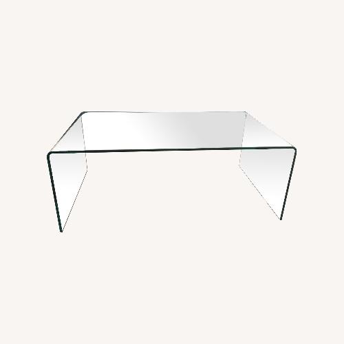 Used Modern Sleek Glass Coffee Table  for sale on AptDeco