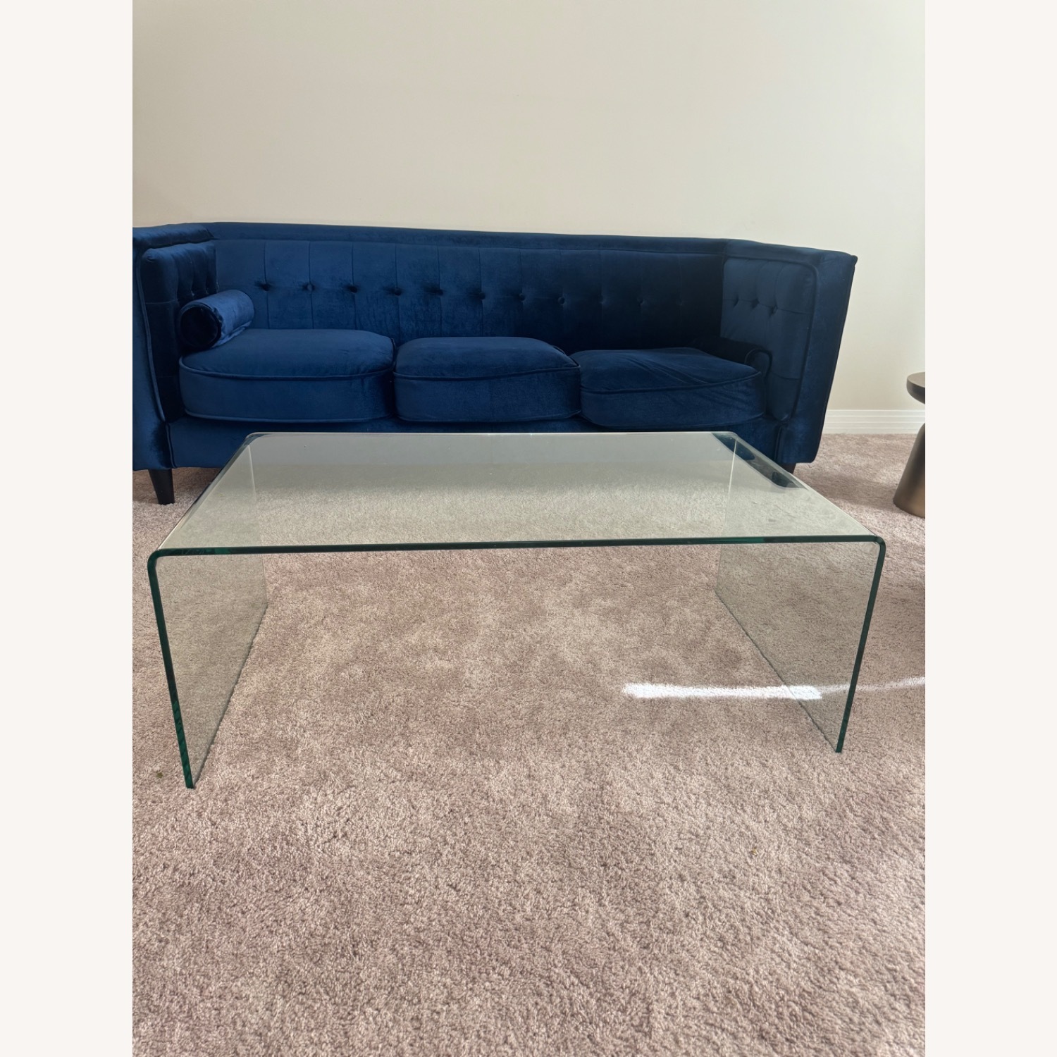 Modern Sleek Glass Coffee Table  - image-1