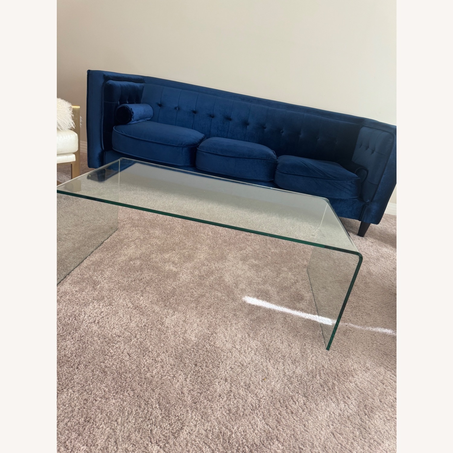 Modern Sleek Glass Coffee Table  - image-2