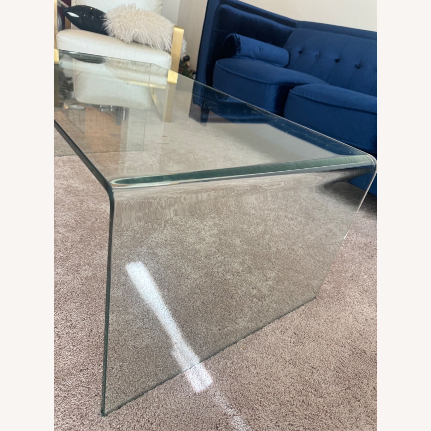 Modern Sleek Glass Coffee Table  - image-5