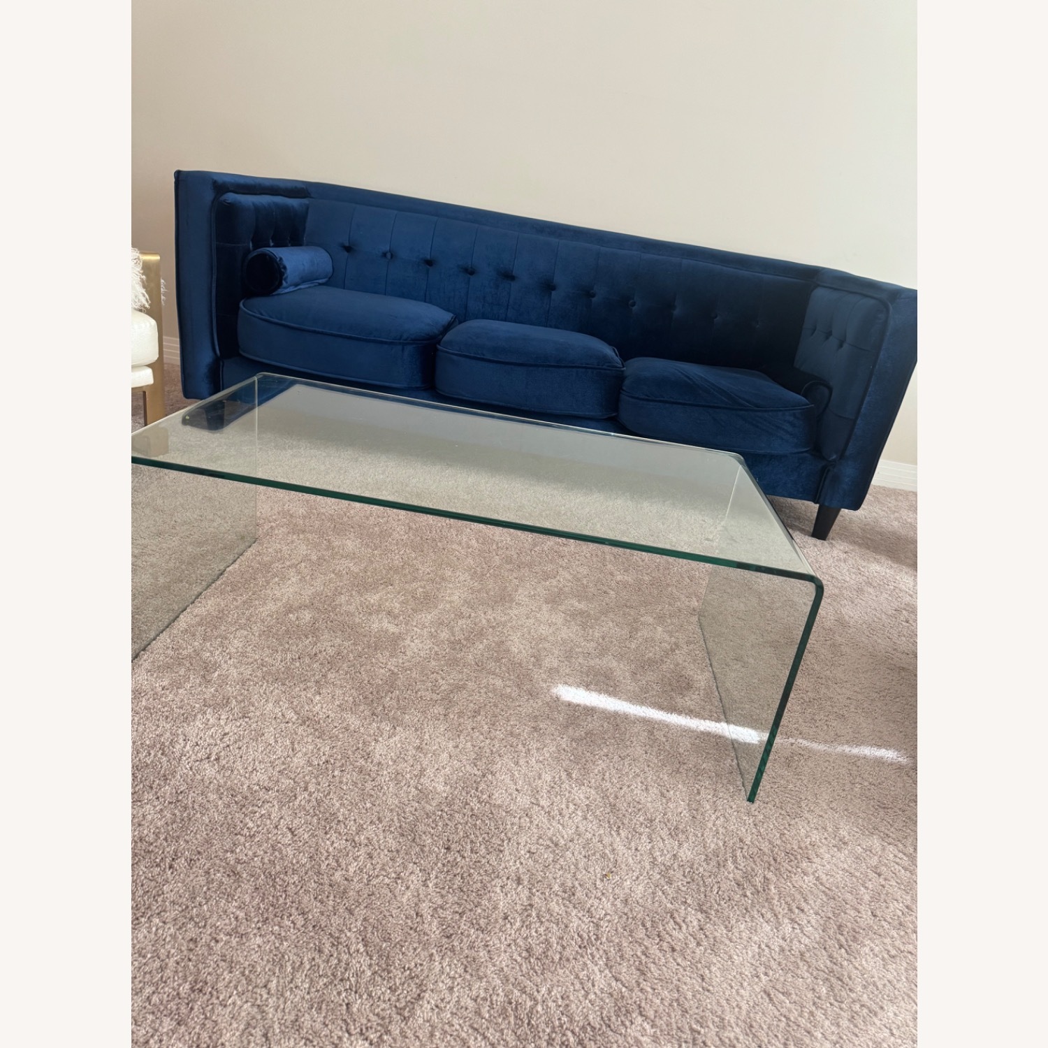 Modern Sleek Glass Coffee Table  - image-3