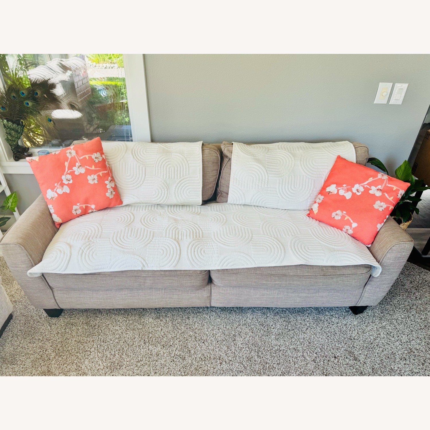 Serta Astoria 78" Sofa in Tan - image-1