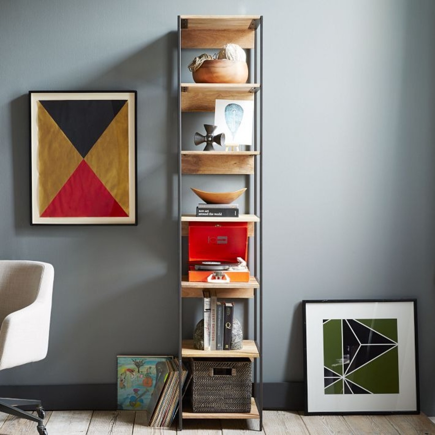 West Elm Industrial Modular Bookshelf (17"), Set of 3  - image-3