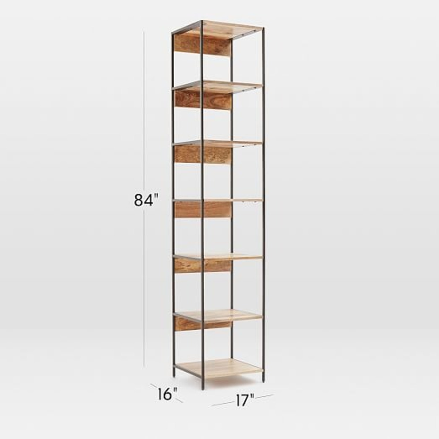 West Elm Industrial Modular Bookshelf (17"), Set of 3  - image-2