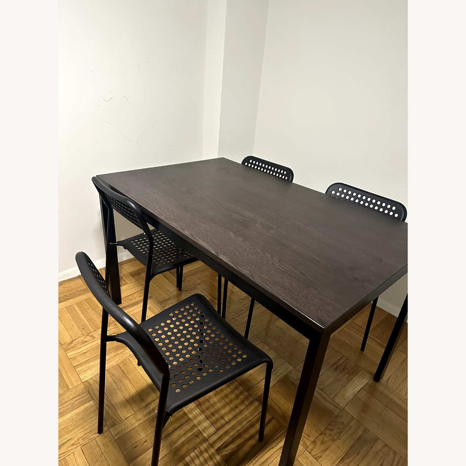 IKEA 6 ADDE Dining Chairs (Black) - image-2