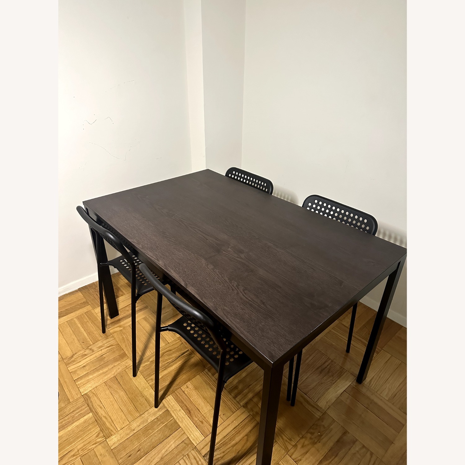 IKEA 6 ADDE Dining Chairs (Black) - image-1