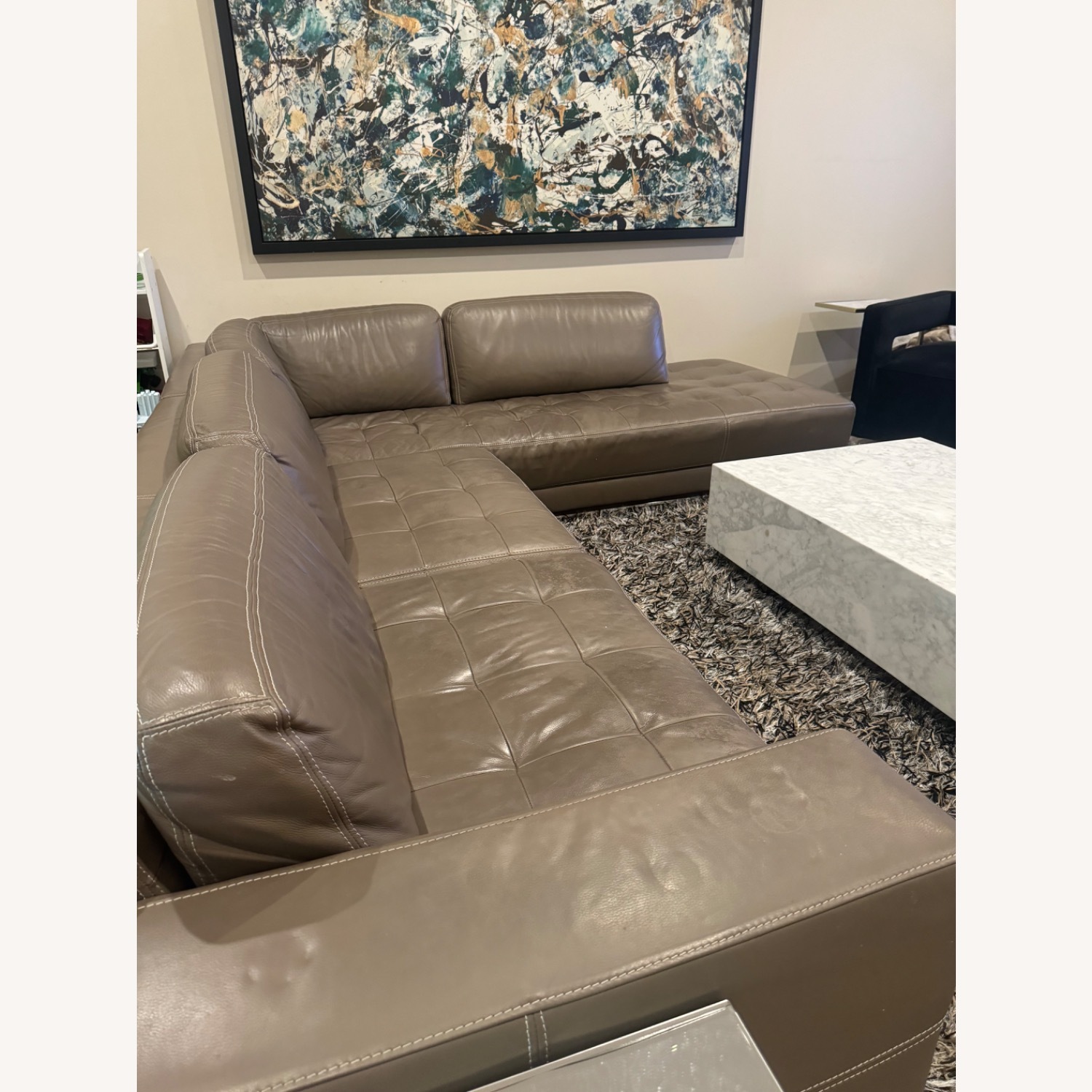 Modern Warm Grey Sectional  - image-3