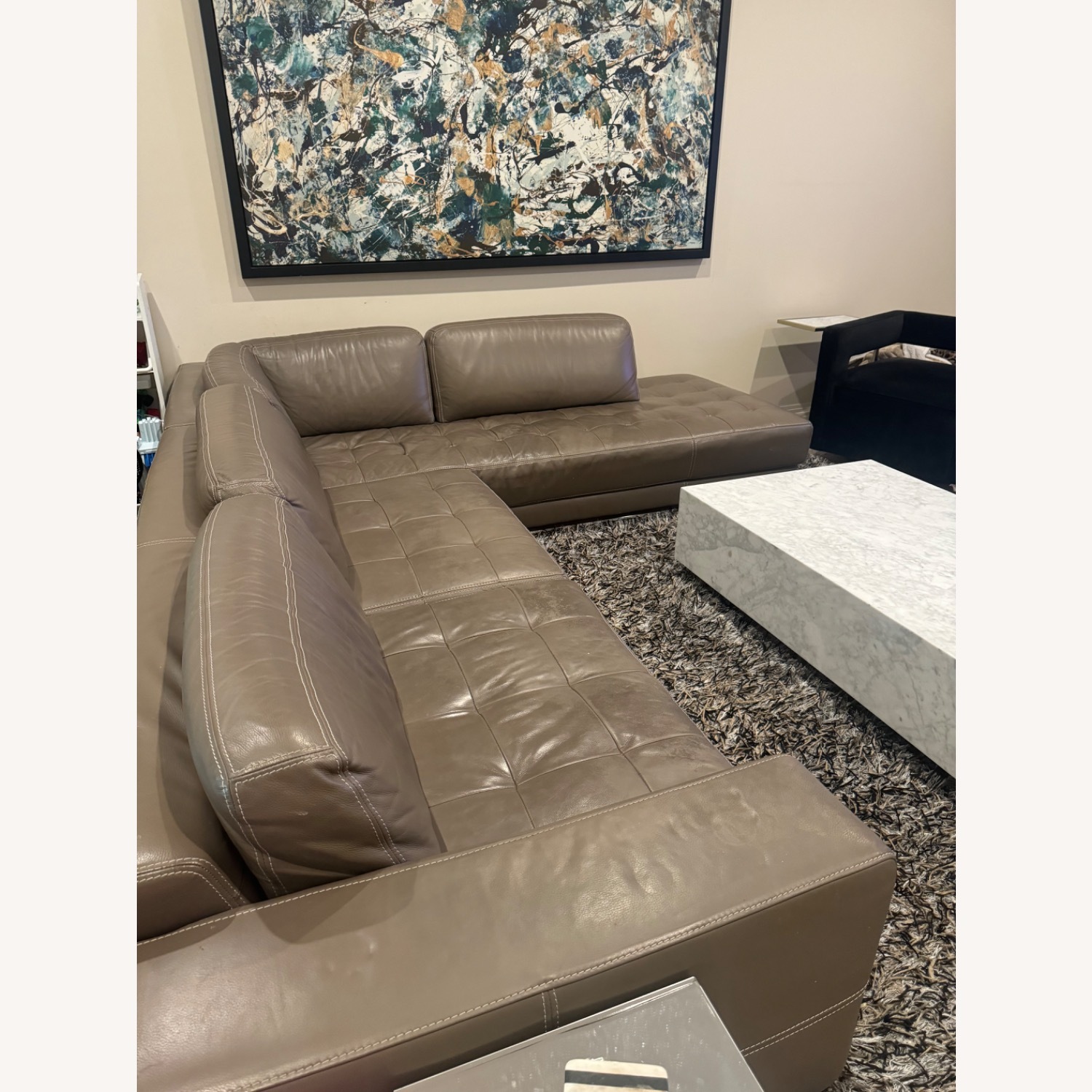 Modern Warm Grey Sectional  - image-1