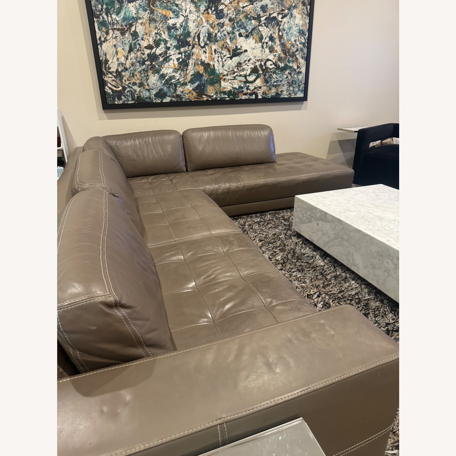 Modern Warm Grey Sectional  - image-2