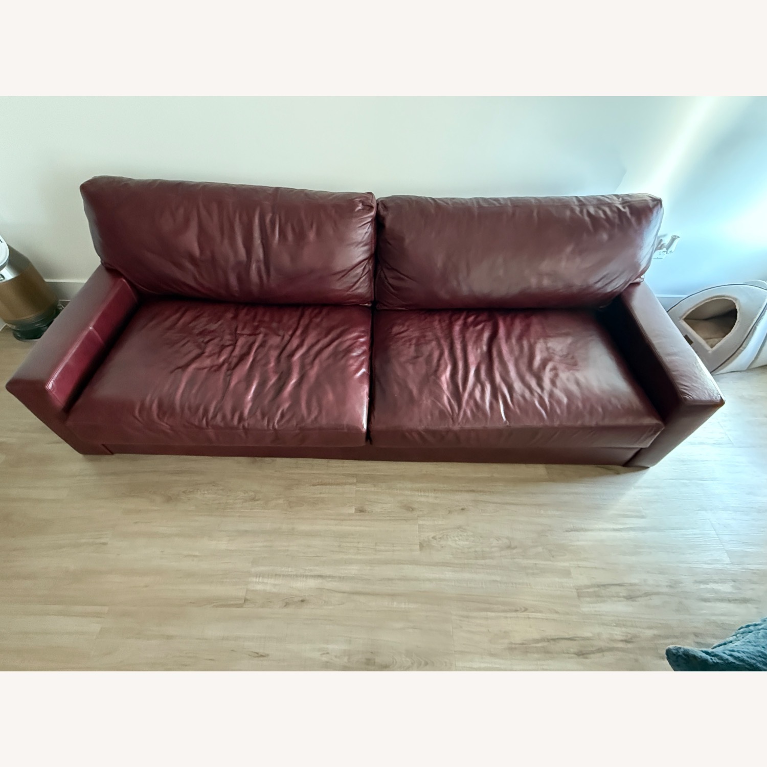 Pottery Barn Turner Leather Couch - image-2