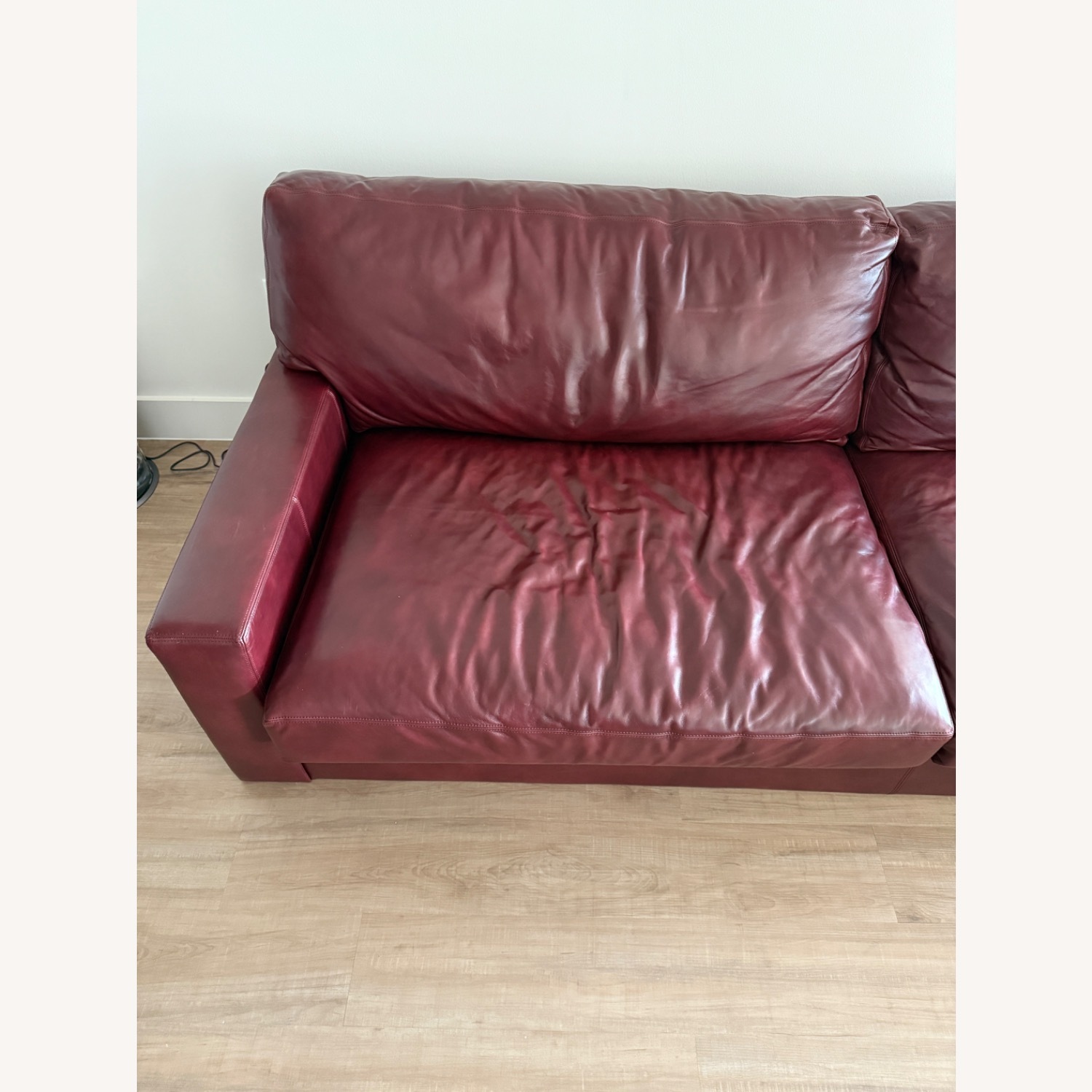 Pottery Barn Turner Leather Couch - image-3