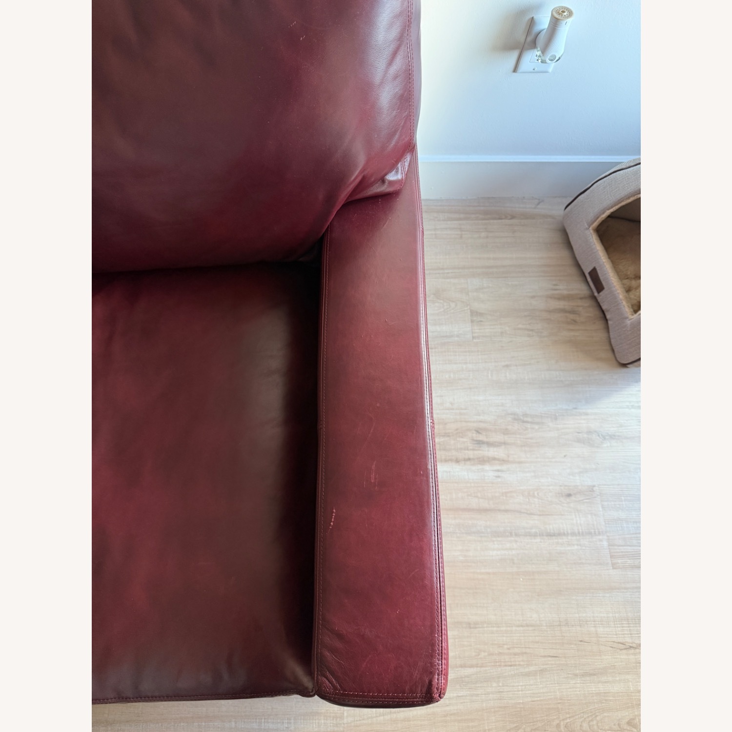 Pottery Barn Turner Leather Couch - image-5