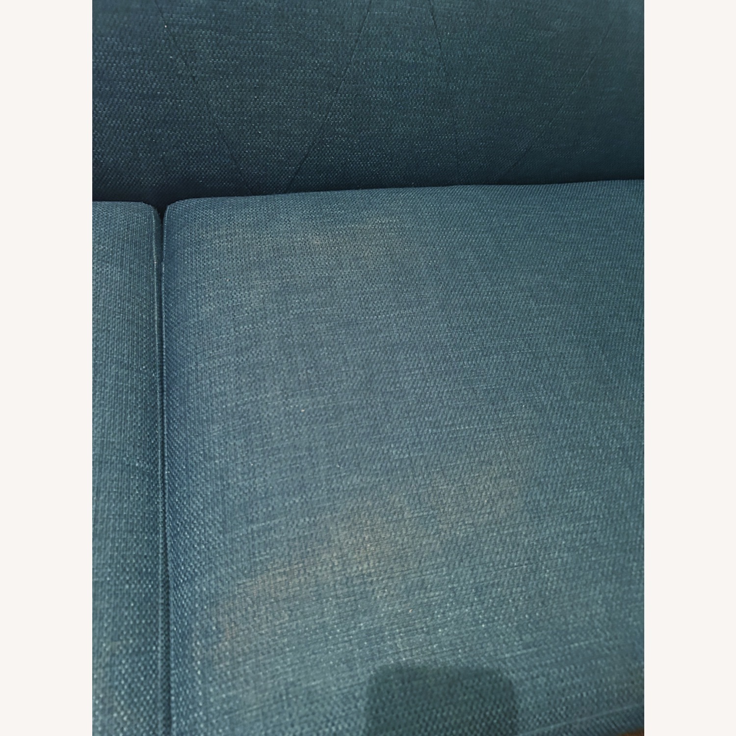 CB2 Blue Tufted 2-Seater Sofa - image-6