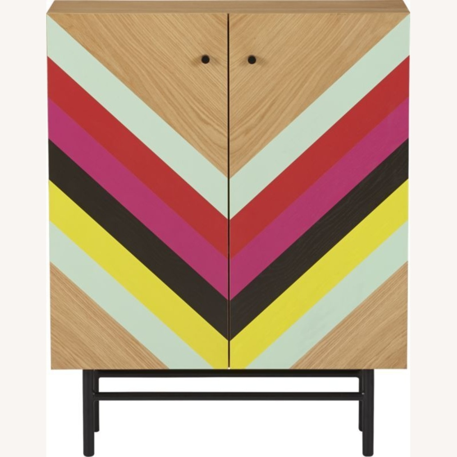 CB2 Stella Rainbow Chevron Sideboard  - image-4