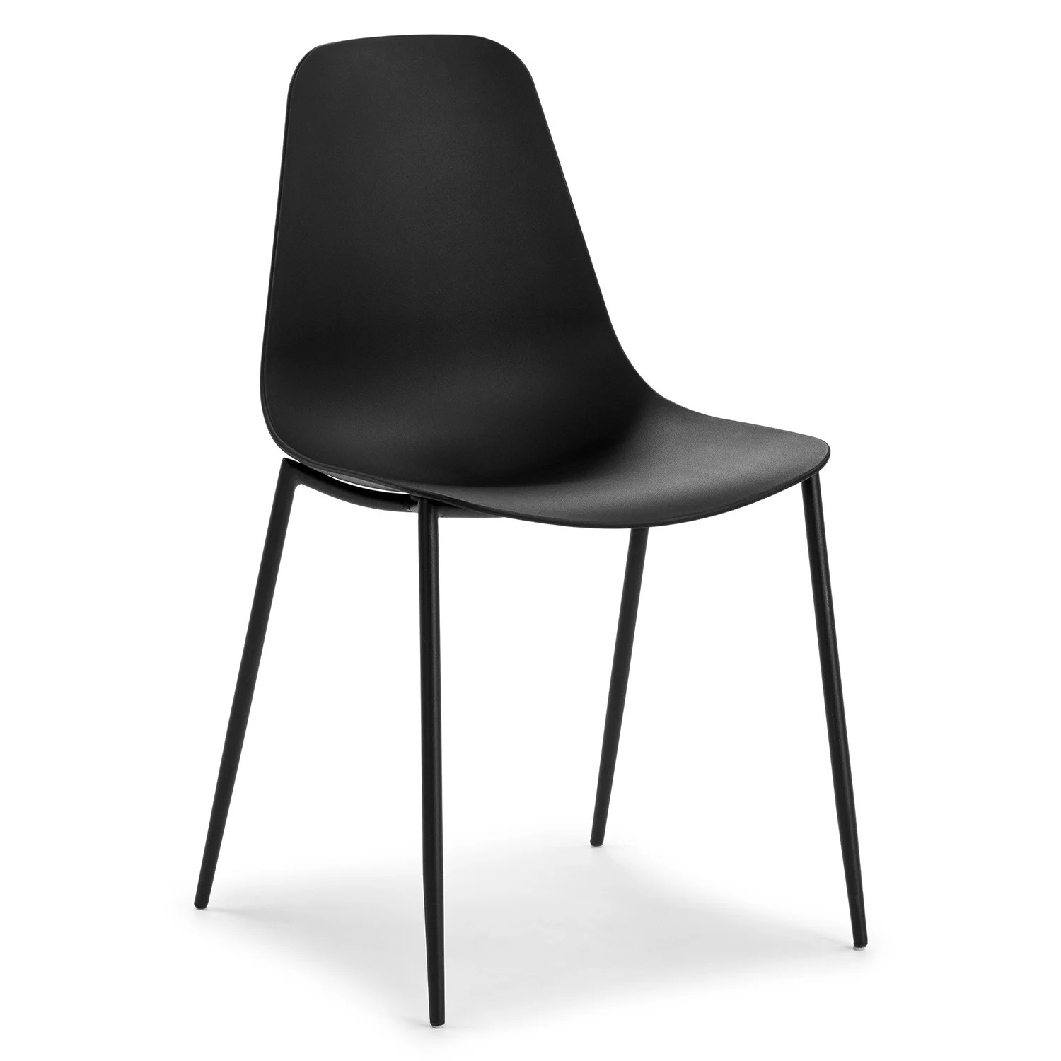 Svelti Dining Chair - Pure Black (Set of 2) - image-3