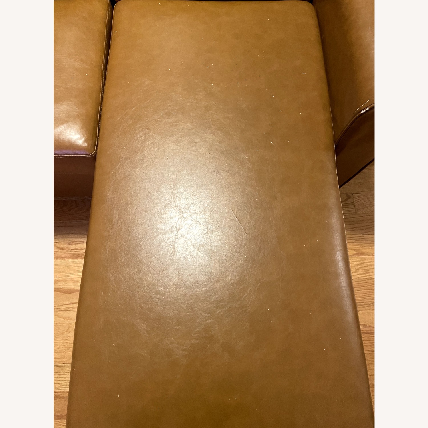 Wayfair Red Barrel Studio Camel Vegan Leather Sectional Sofa Bed w/ Storage - image-3