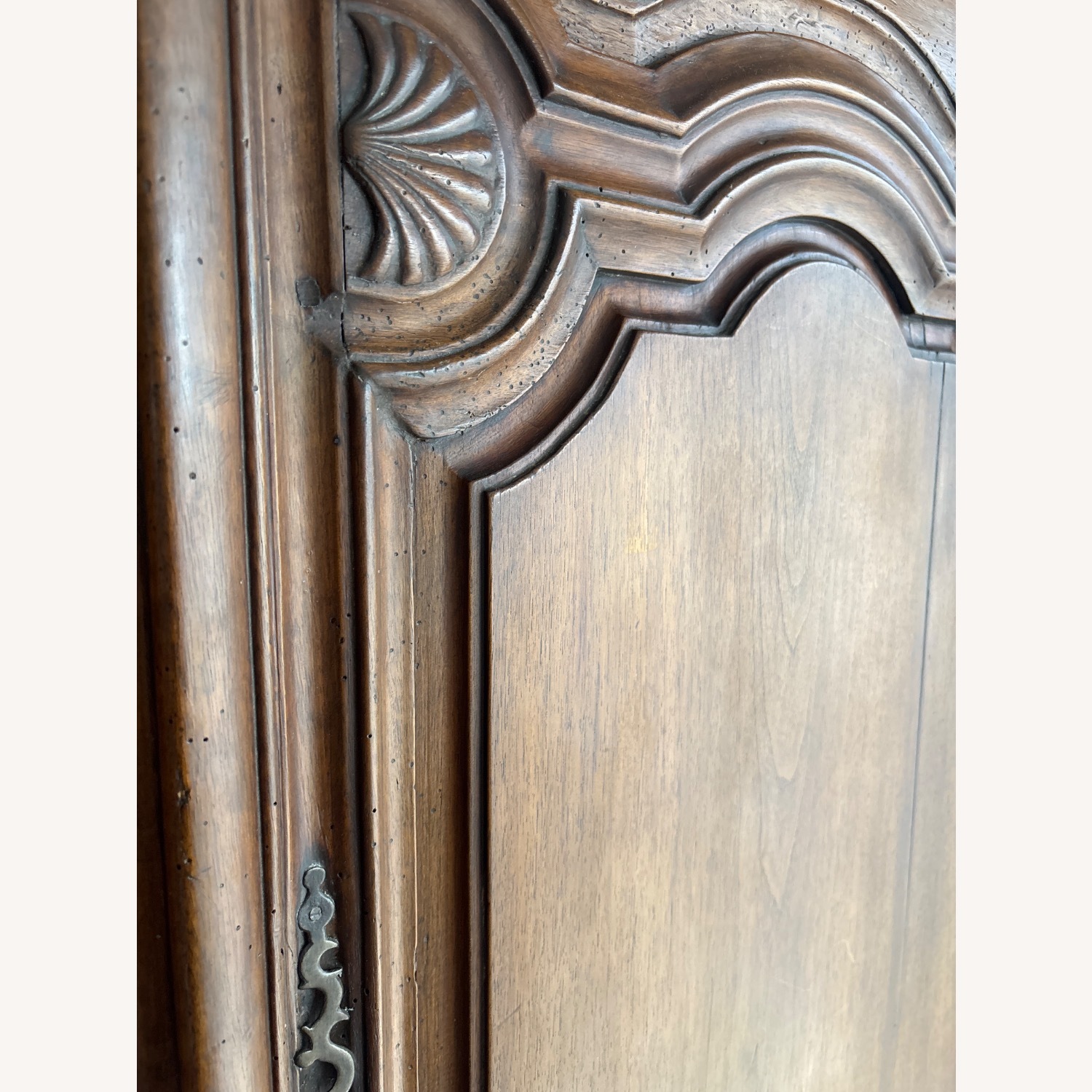 Antique French Wood Armoire - image-11