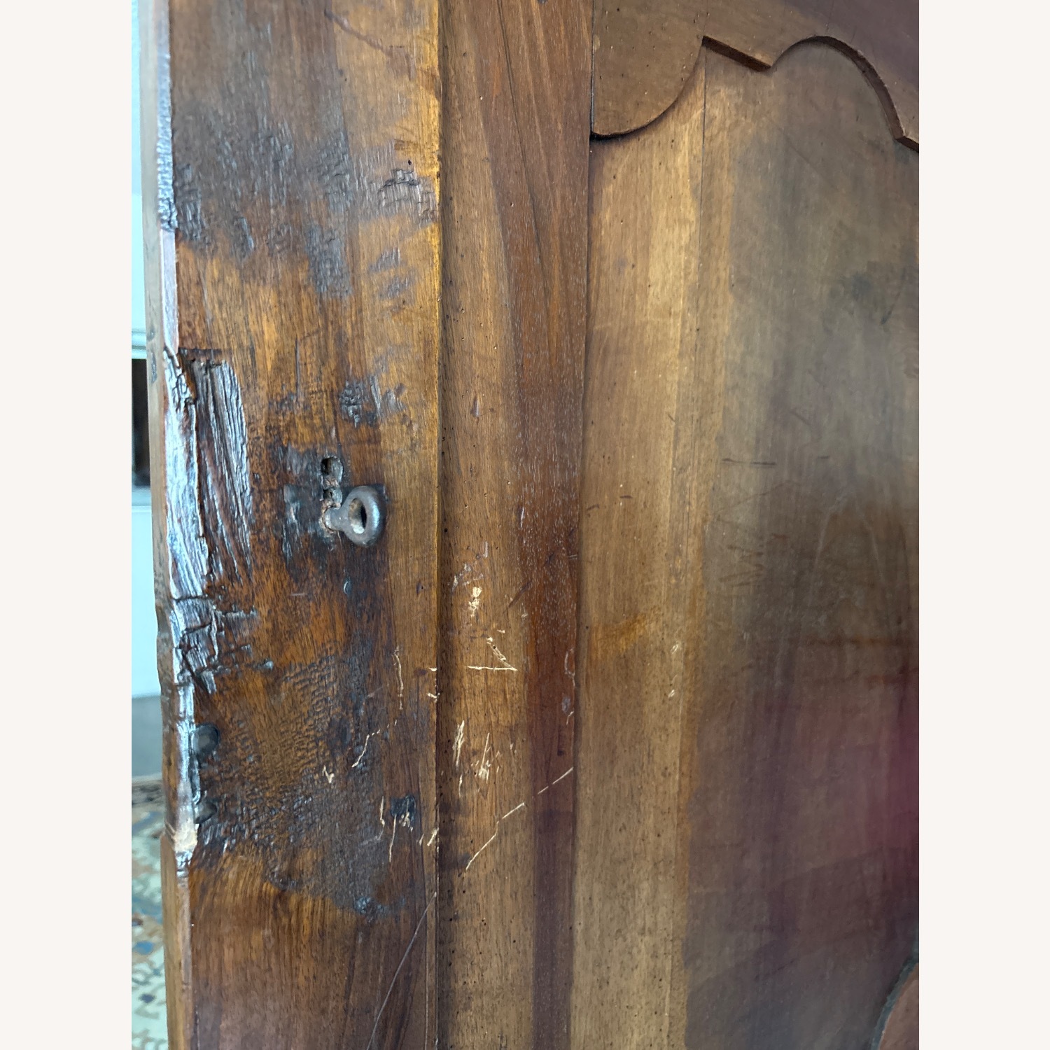 Antique French Wood Armoire - image-13