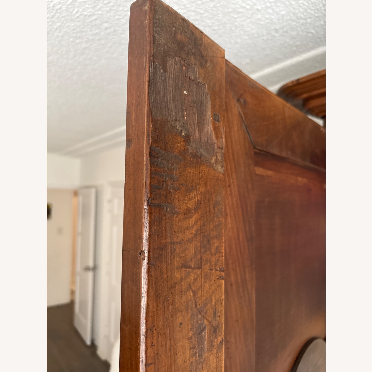 Antique French Wood Armoire - image-14