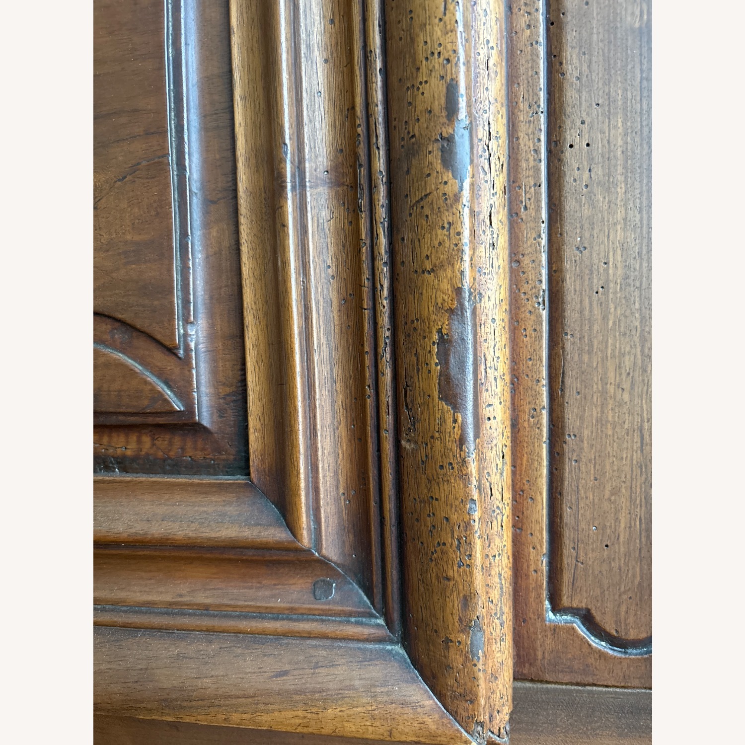 Antique French Wood Armoire - image-4