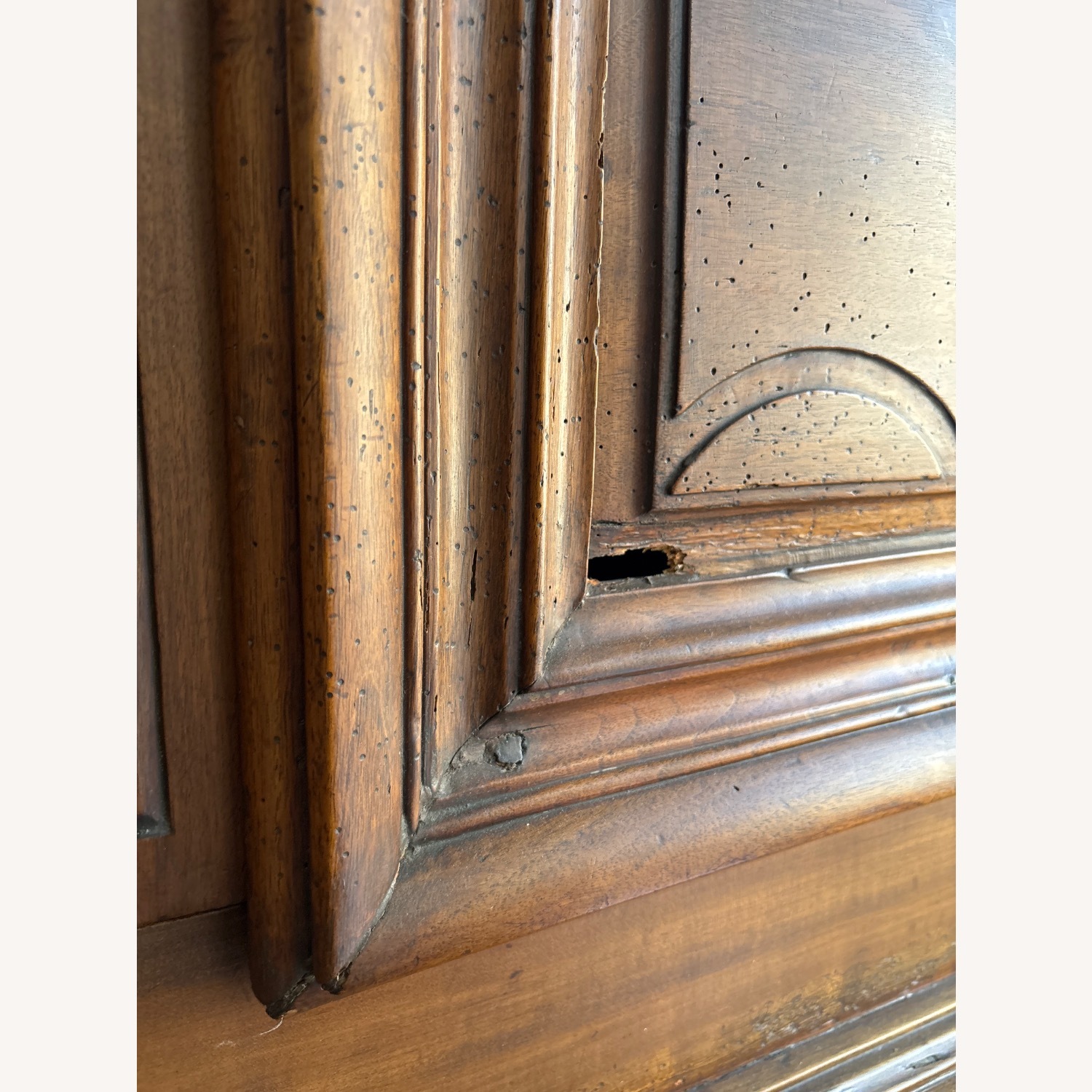 Antique French Wood Armoire - image-5