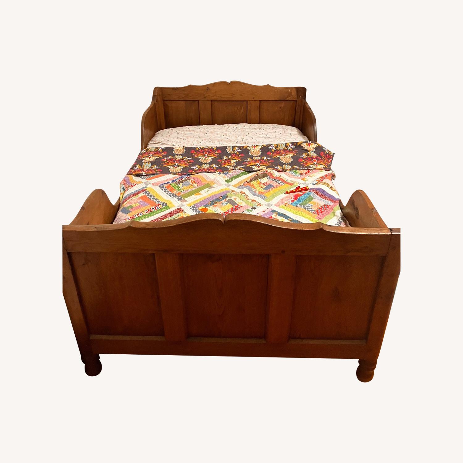 Antique Double Sleigh Bed - image-0