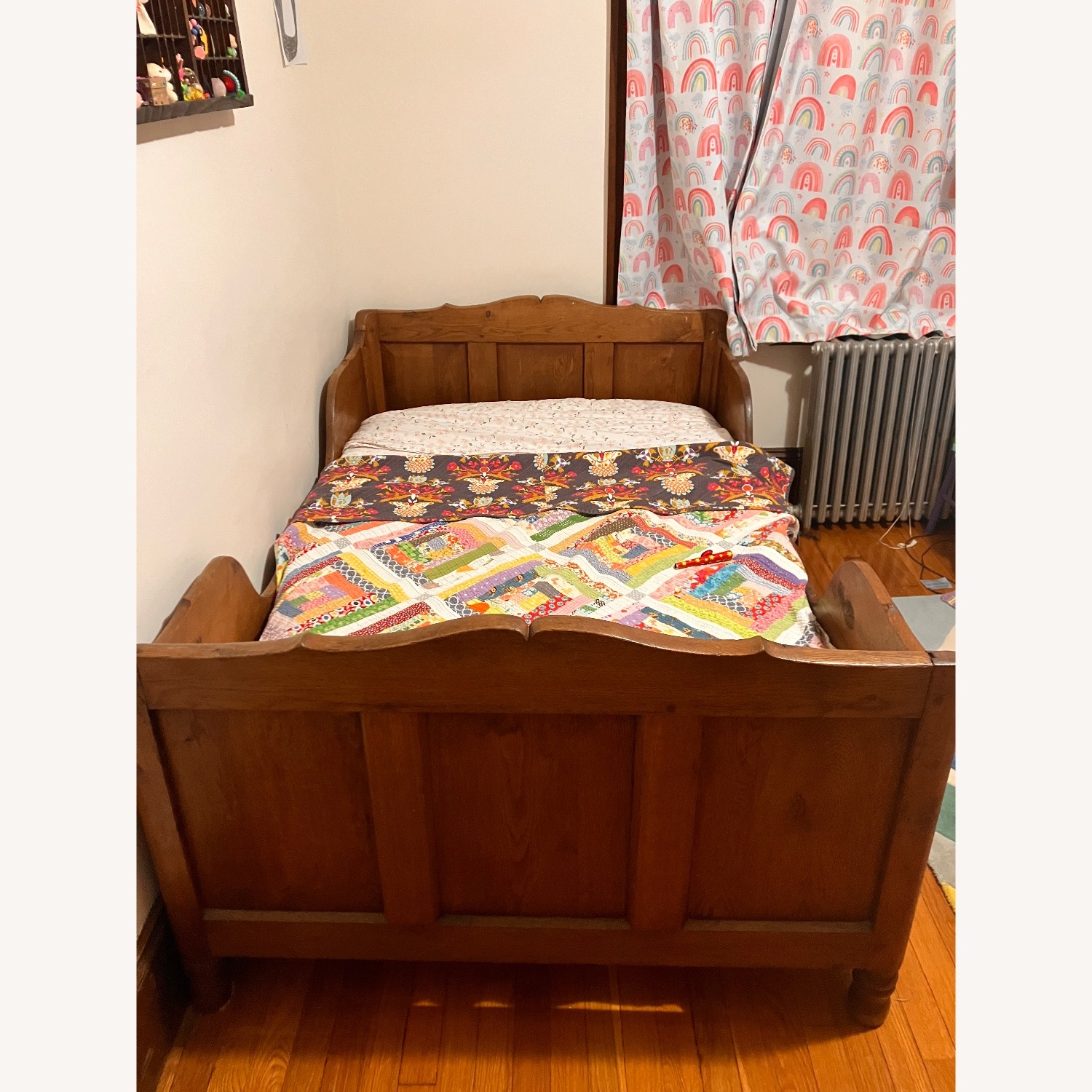 Antique Double Sleigh Bed - image-1