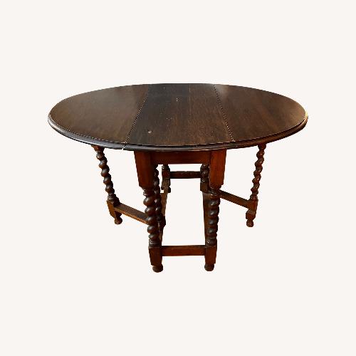 Used English Barley Twist Drop-Leaf Table for sale on AptDeco