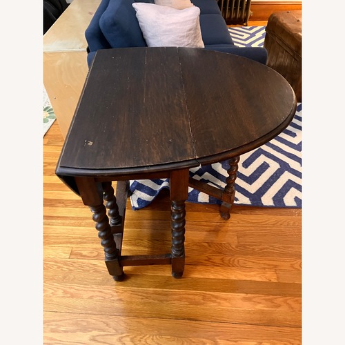 Used English Barley Twist Drop-Leaf Table for sale on AptDeco