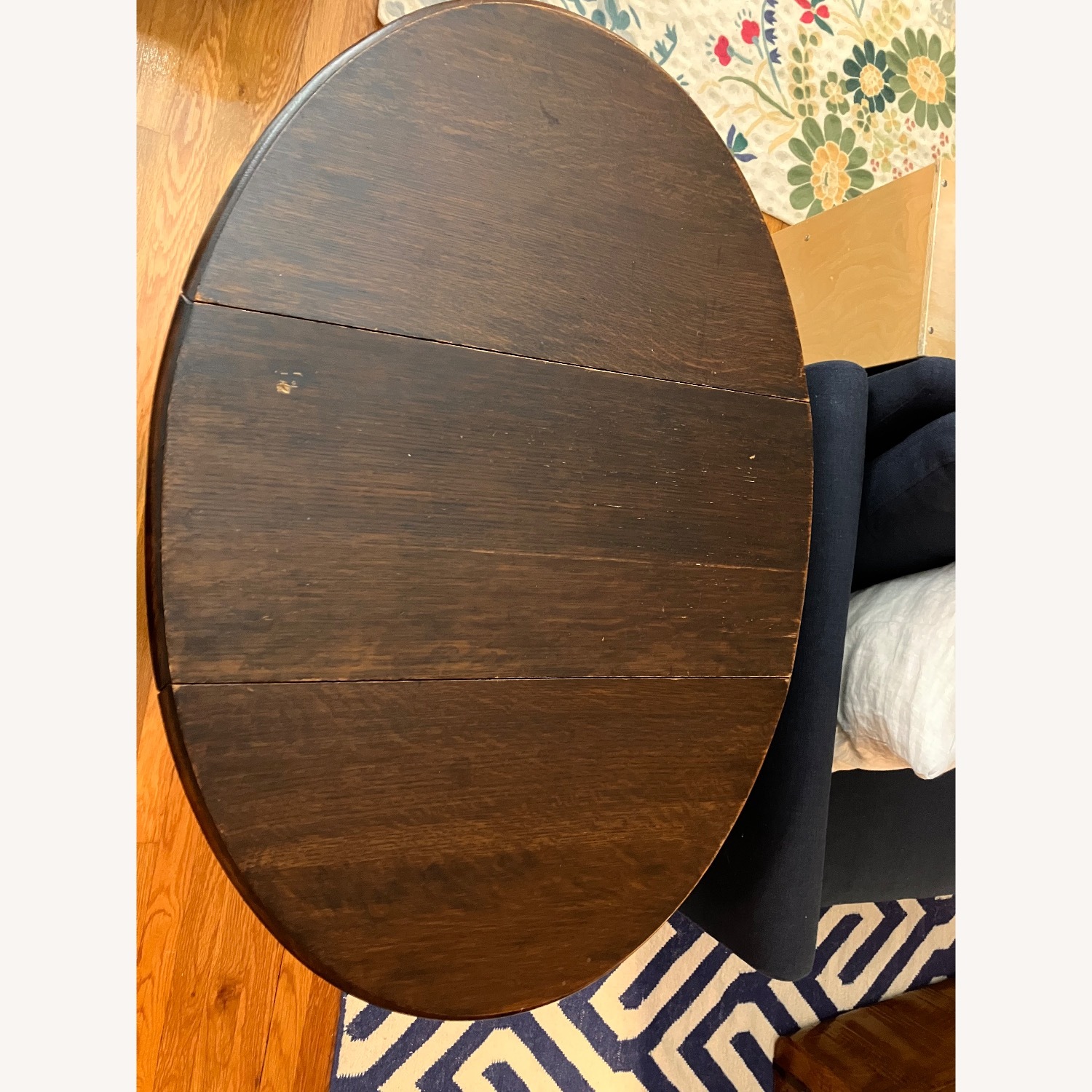 English Barley Twist Drop-Leaf Table - image-4