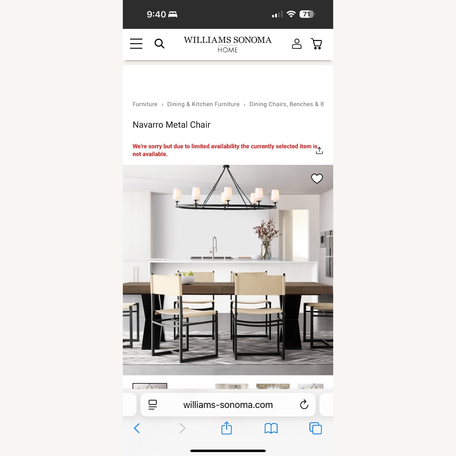 Williams Sonoma Navarro Dining Table - image-19